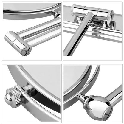 Chrome Wall Mount Double Sided Magnifying Mirror