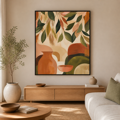Terracotta Canopy black floating frame lifestyle view