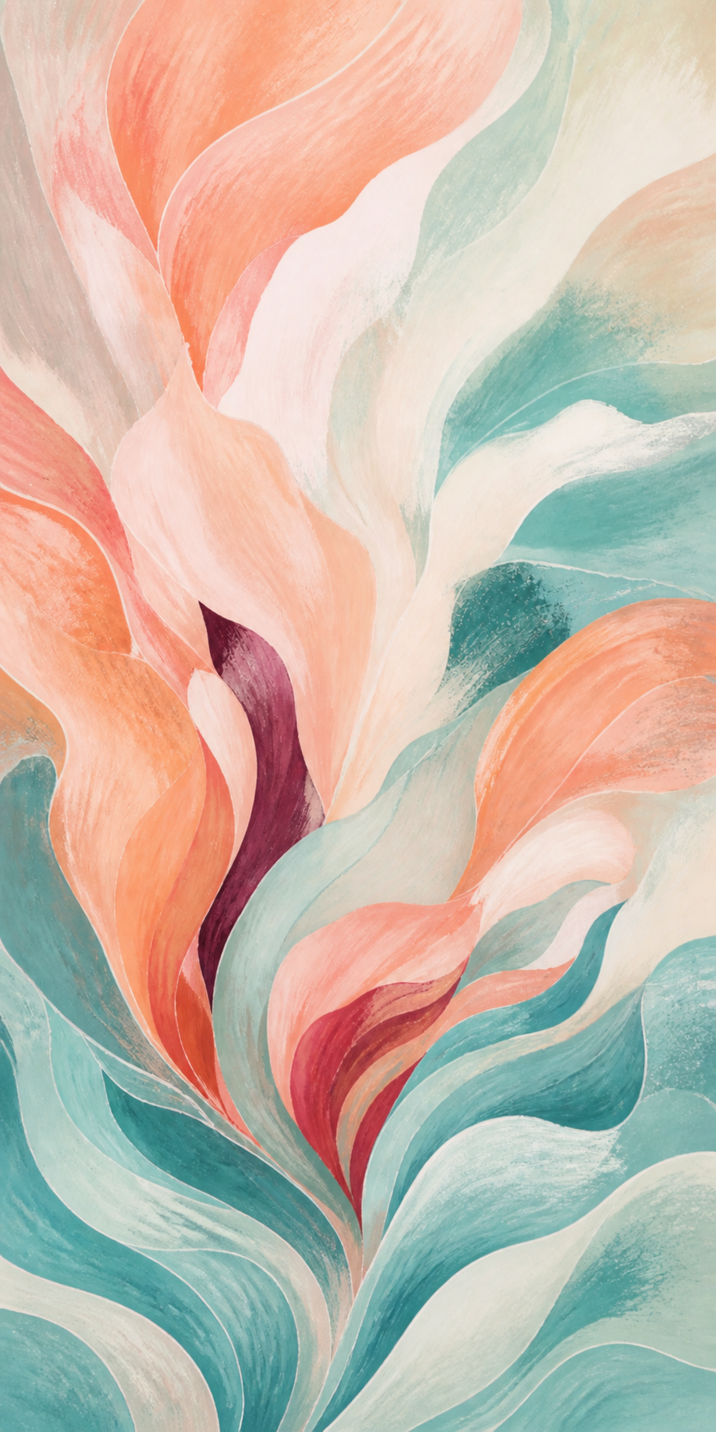 Tidal Bloom artwork formatted for 60 by 120 centimetre canvas