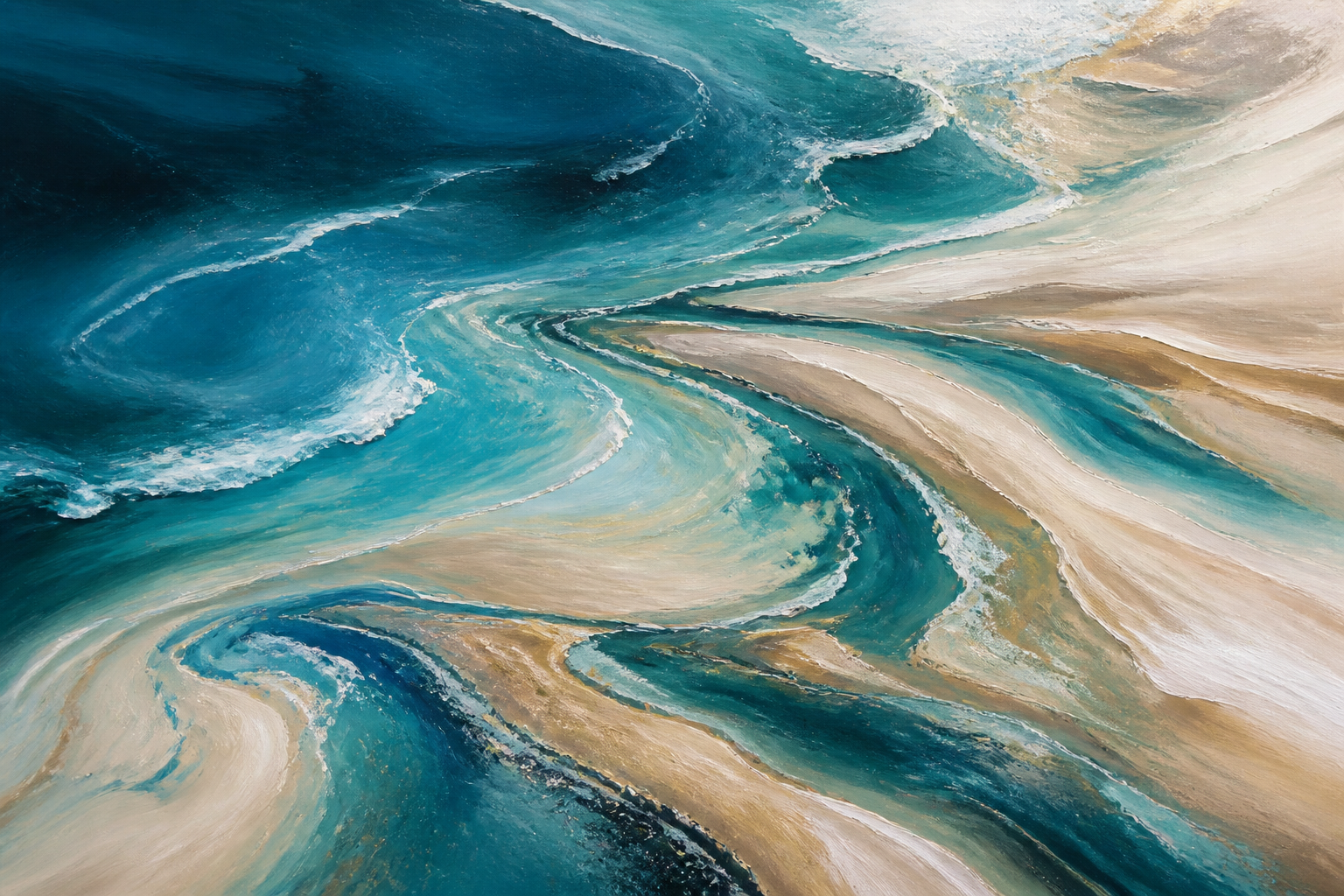 Tidal Blue horizontal landscape artwork