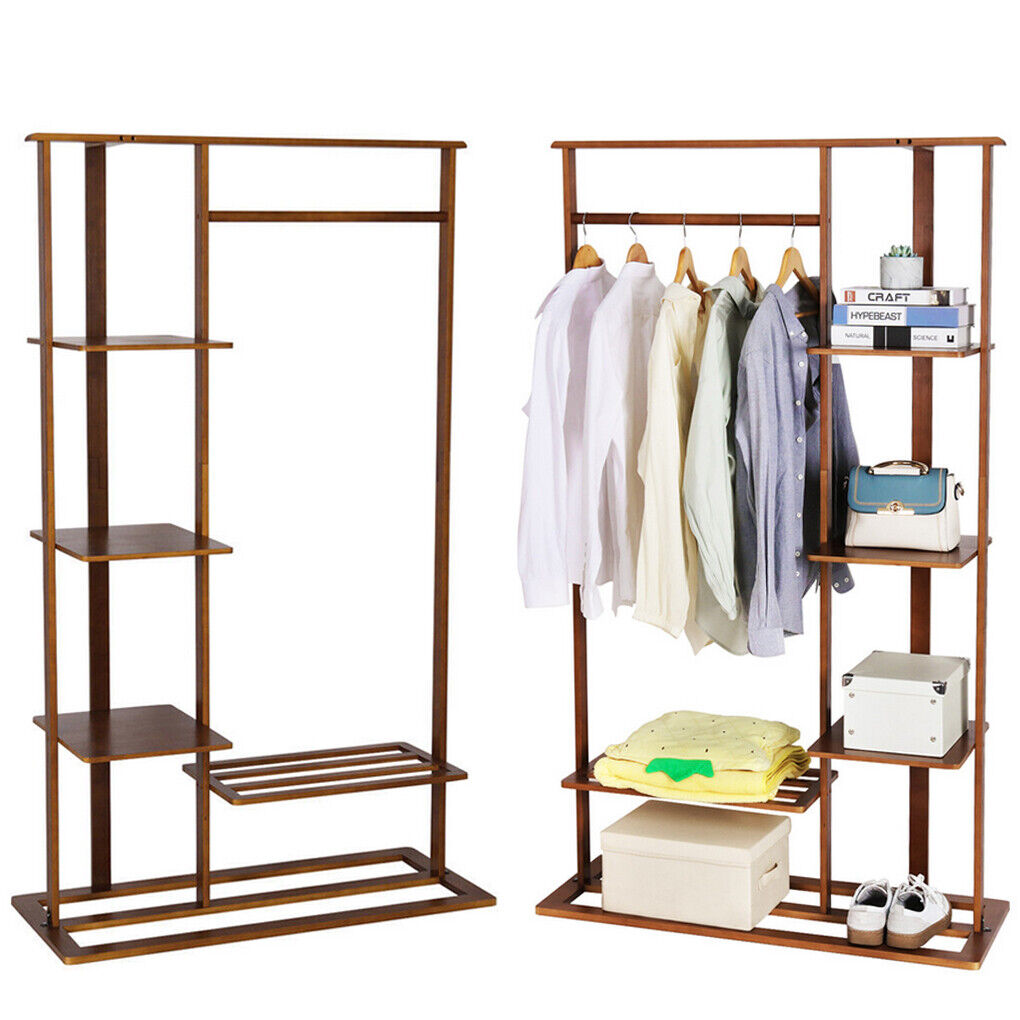 Shop Nut Brown Bamboo Garment Rack – Clothing Stand AU
